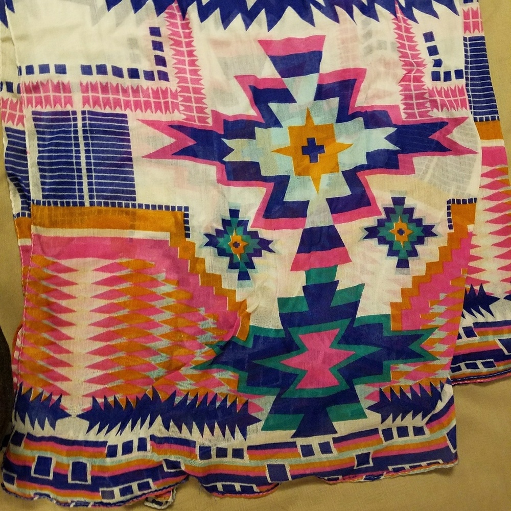 Bright Tribal Scarf